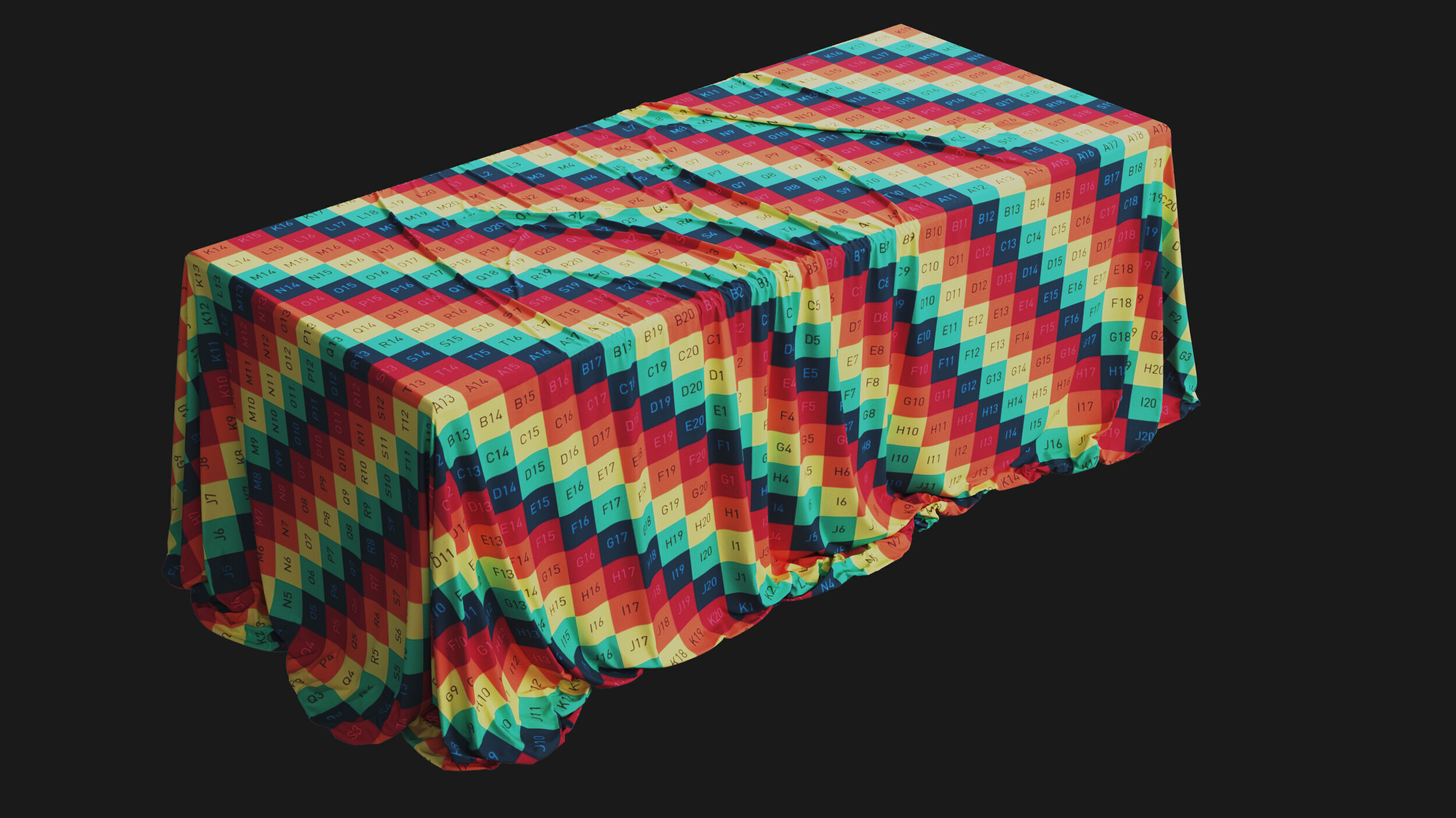 Covered Table 02 3D model_9