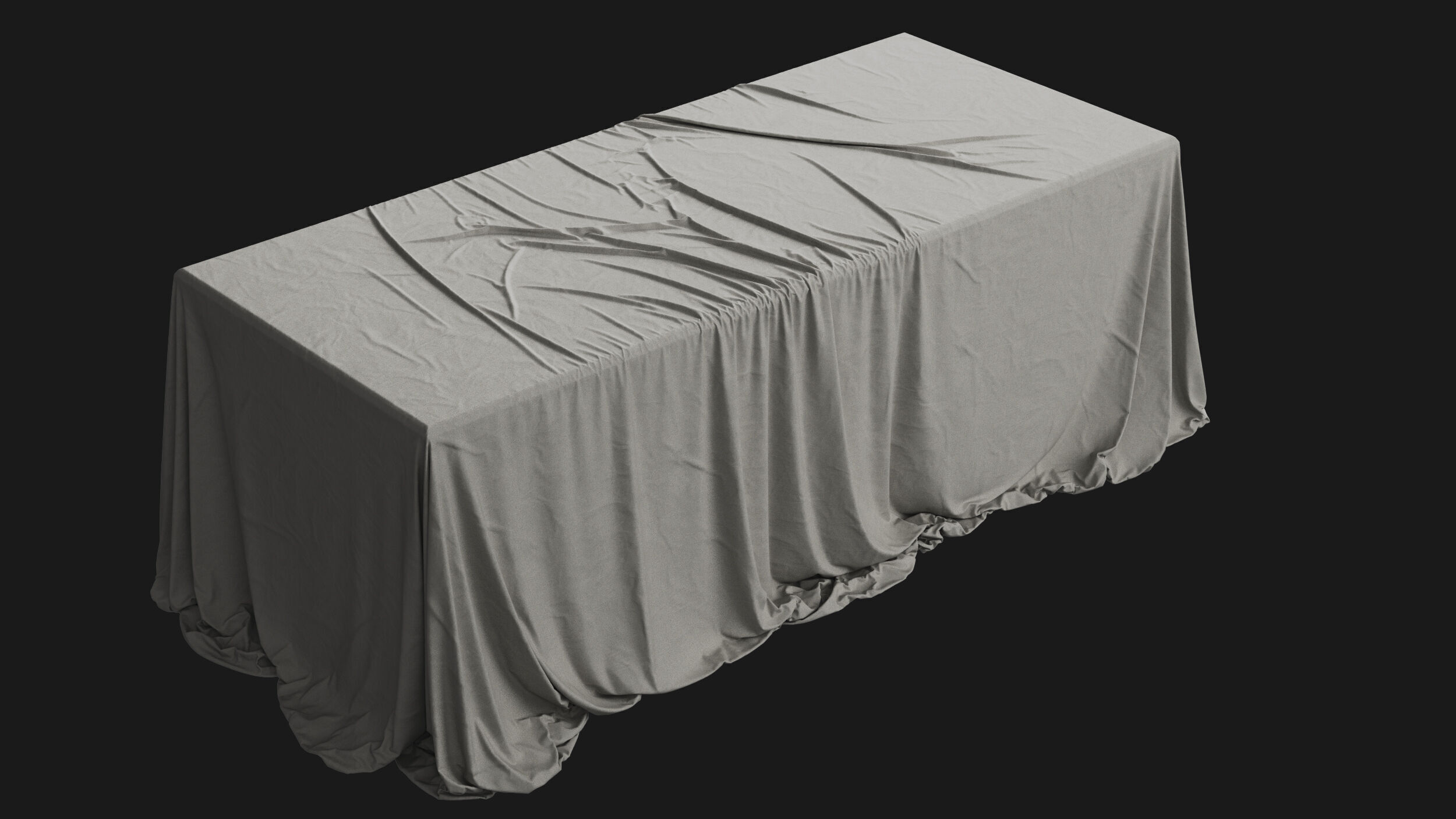 Covered Table 02 3D model_2