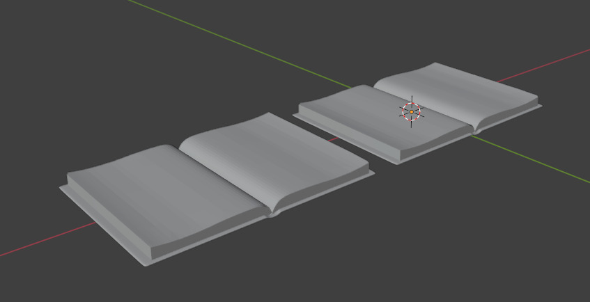 Open books 3D model_1
