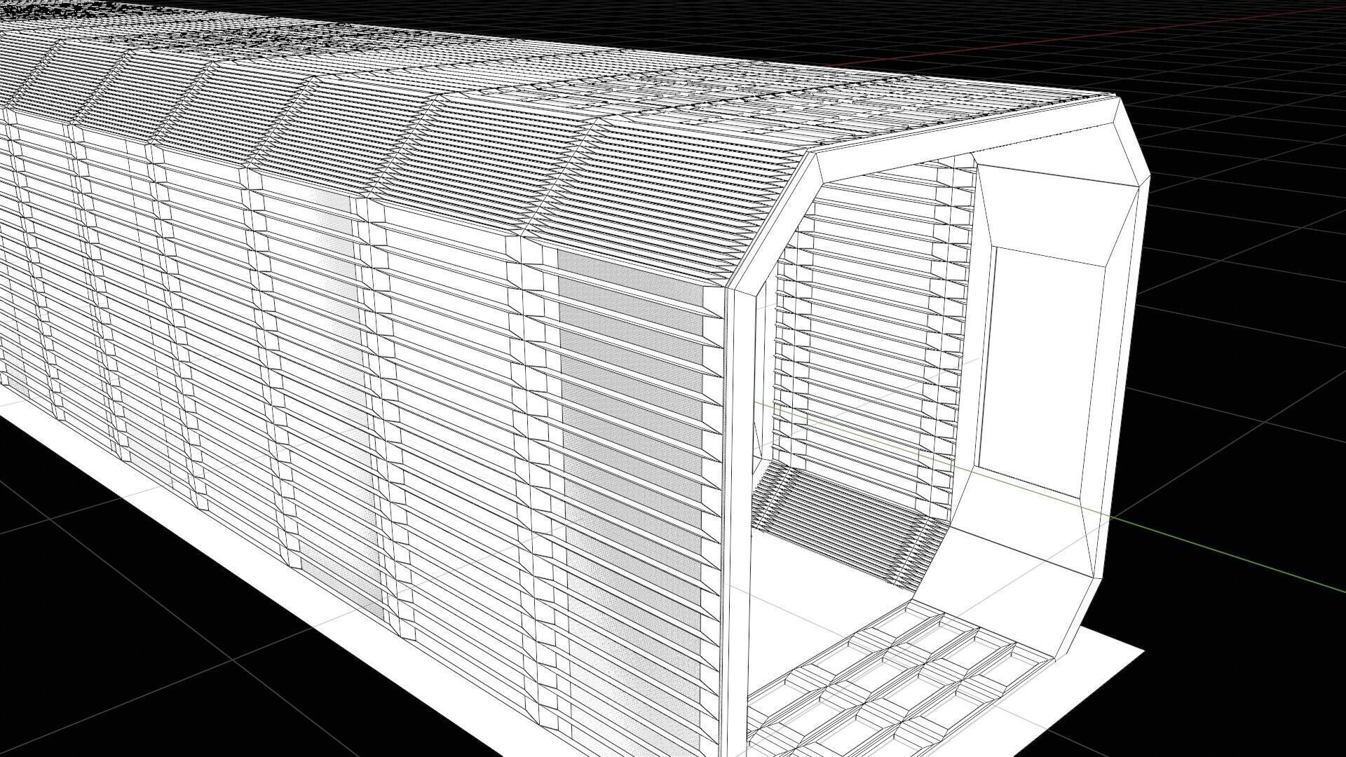 Sci-Fi Hallway 3D model_11