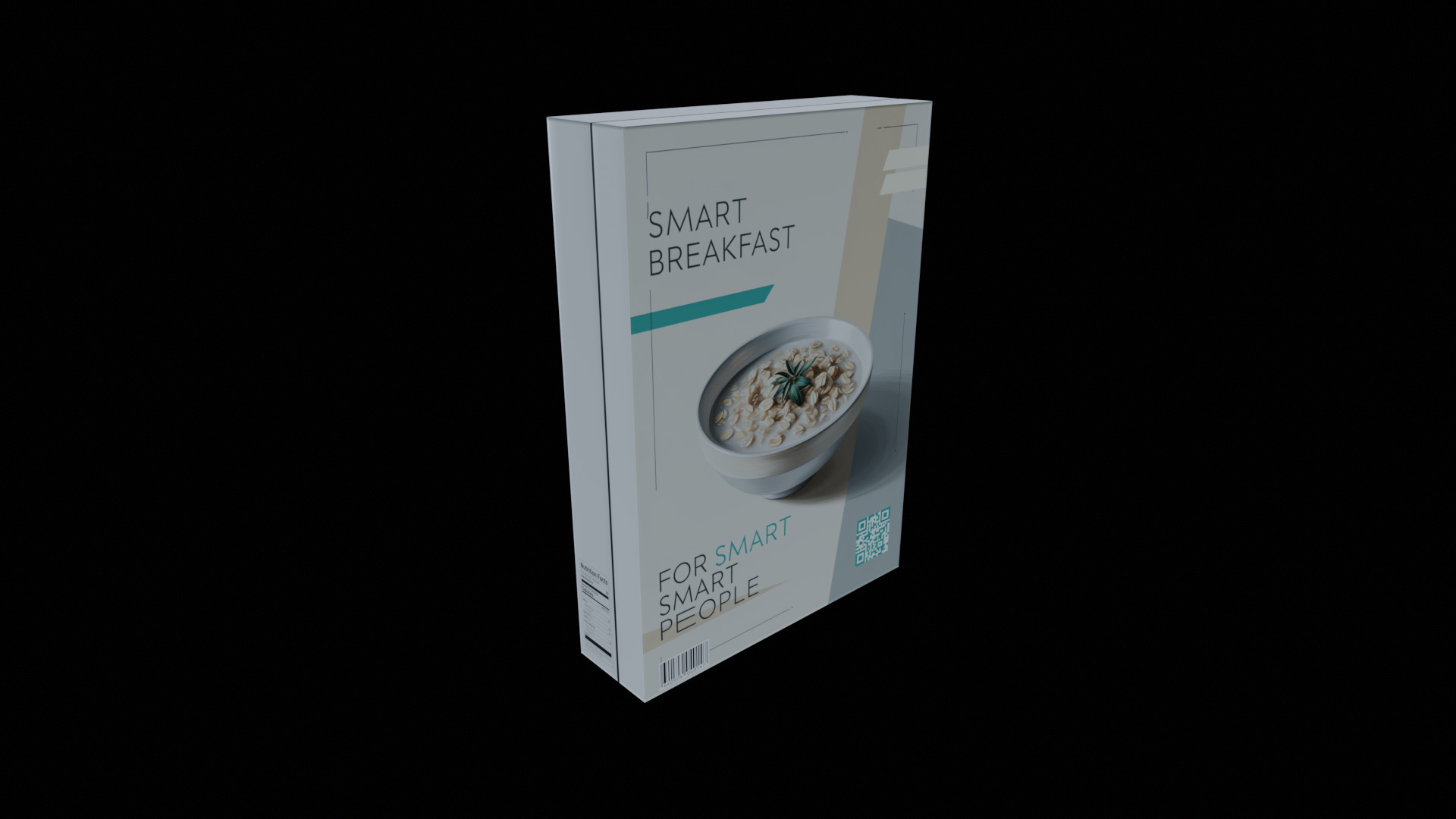 Dry breakfast and cereal-Instant Oatmeal-GAME READY PBR Low-poly 3D model_2