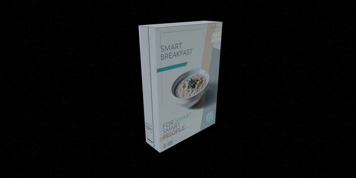 Dry breakfast and cereal-Instant Oatmeal-GAME READY PBR Low-poly 3D model_13
