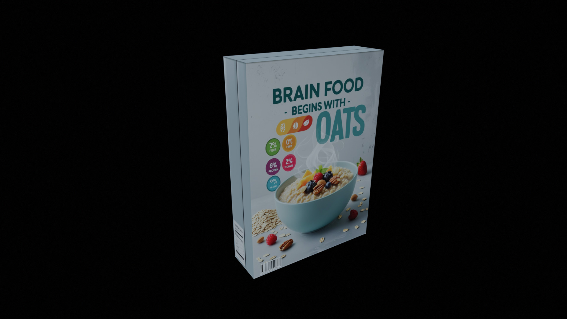 Dry breakfast and cereal-Instant Oatmeal-GAME READY PBR Low-poly 3D model_5