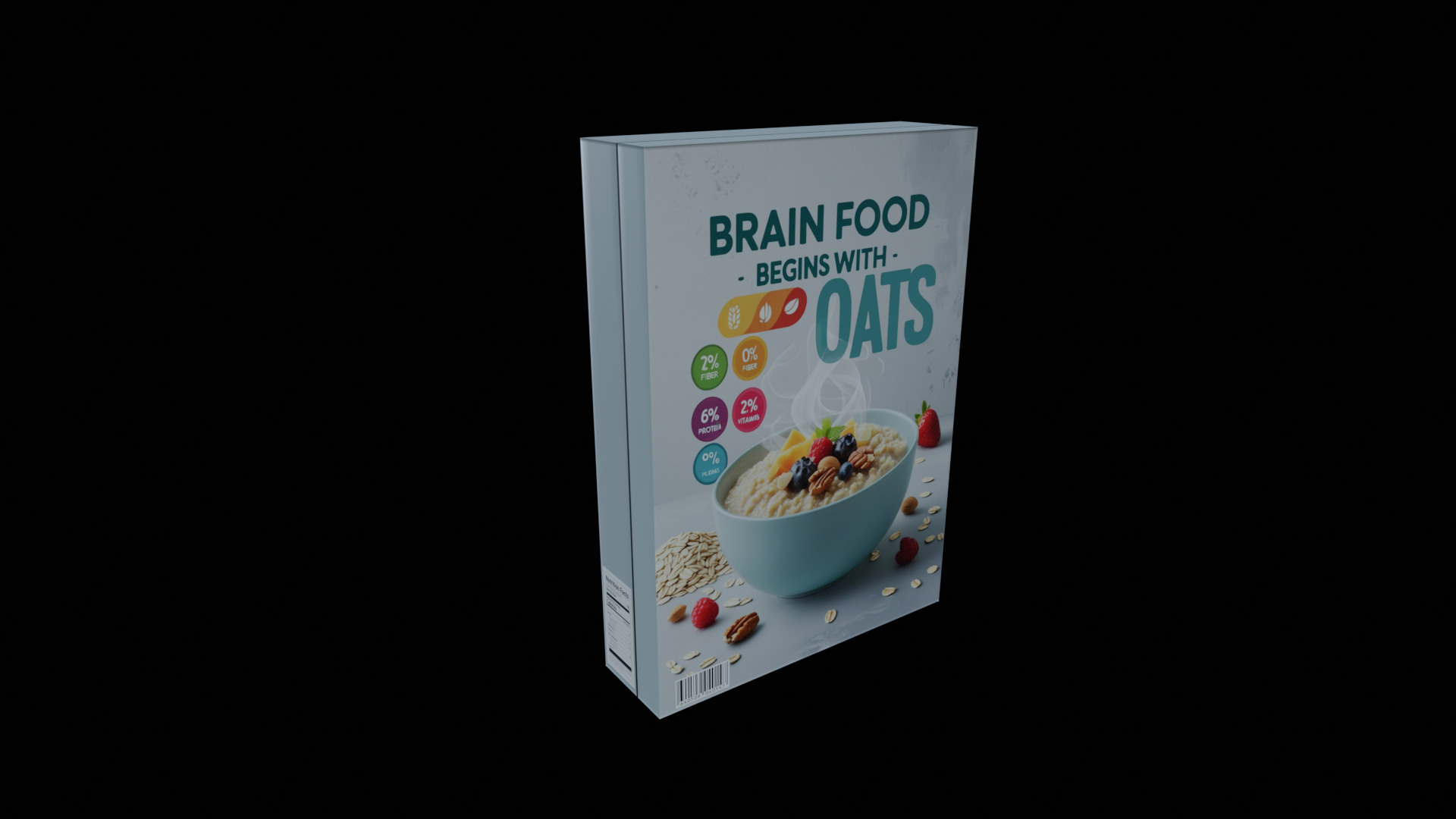 Dry breakfast and cereal-Instant Oatmeal-GAME READY PBR Low-poly 3D model_11