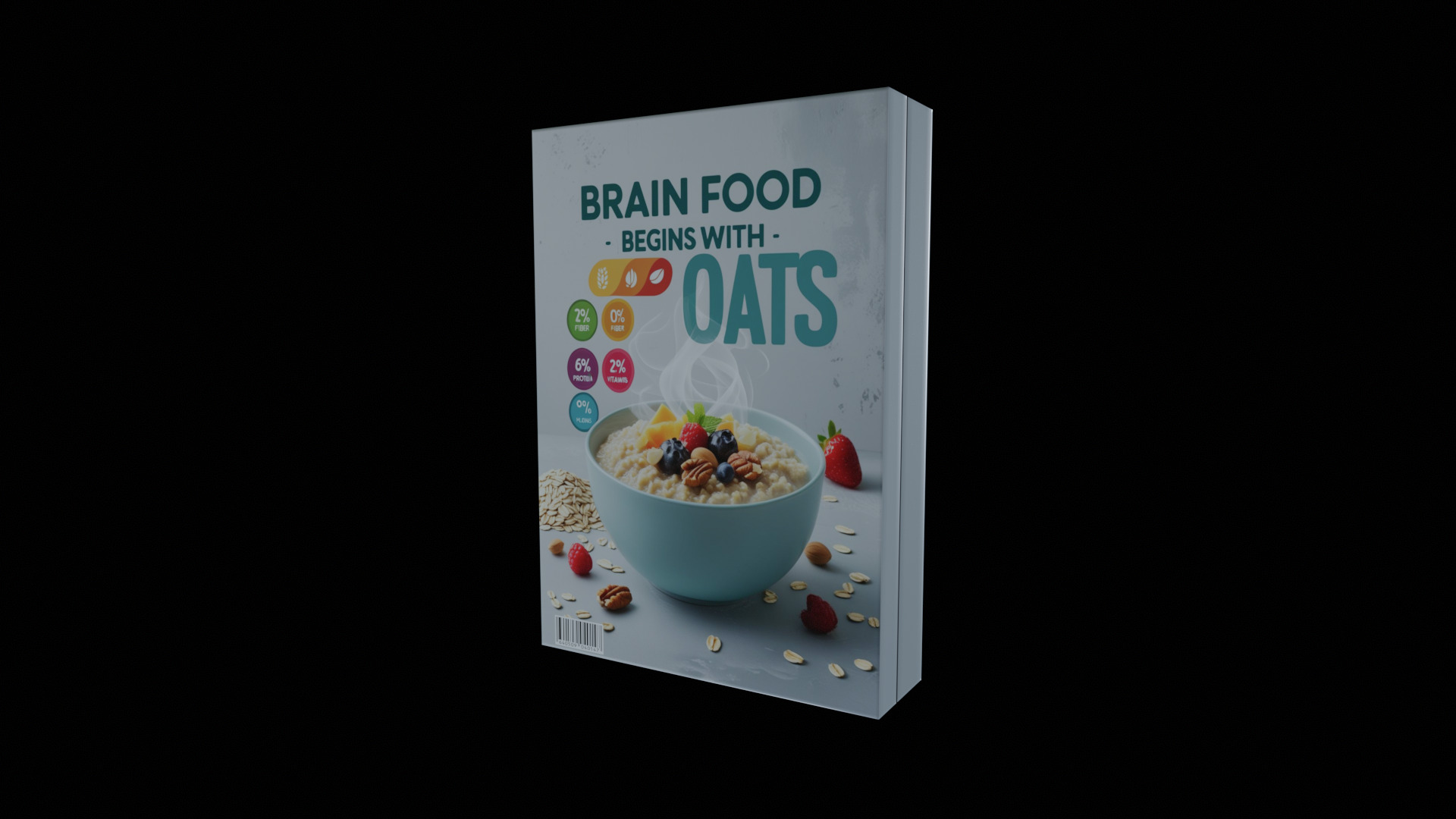 Dry breakfast and cereal-Instant Oatmeal-GAME READY PBR Low-poly 3D model_8