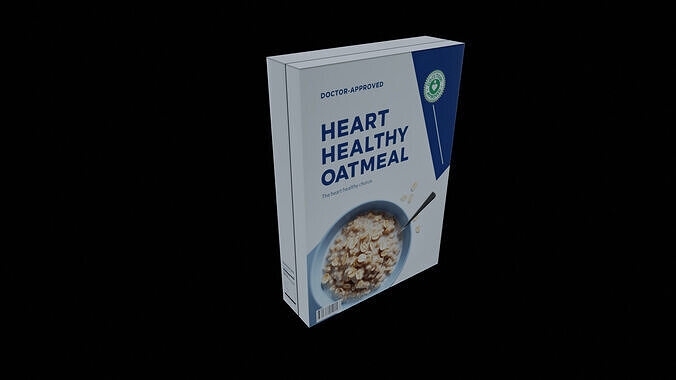 Dry breakfast and cereal-Instant Oatmeal-GAME READY PBR Low-poly 3D model