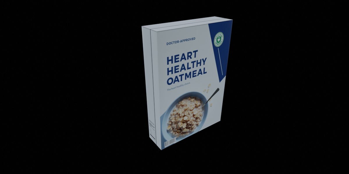 Dry breakfast and cereal-Instant Oatmeal-GAME READY PBR Low-poly 3D model_13