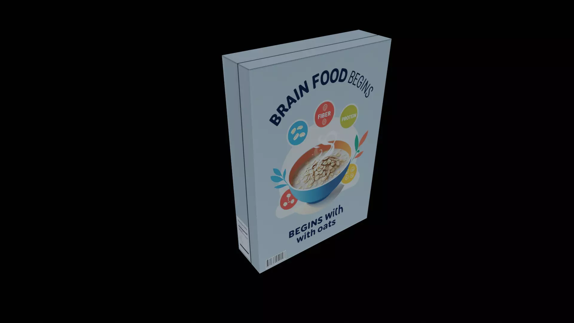Dry breakfast and cereal-Instant Oatmeal-GAME READY PBR Low-poly 3D model_0