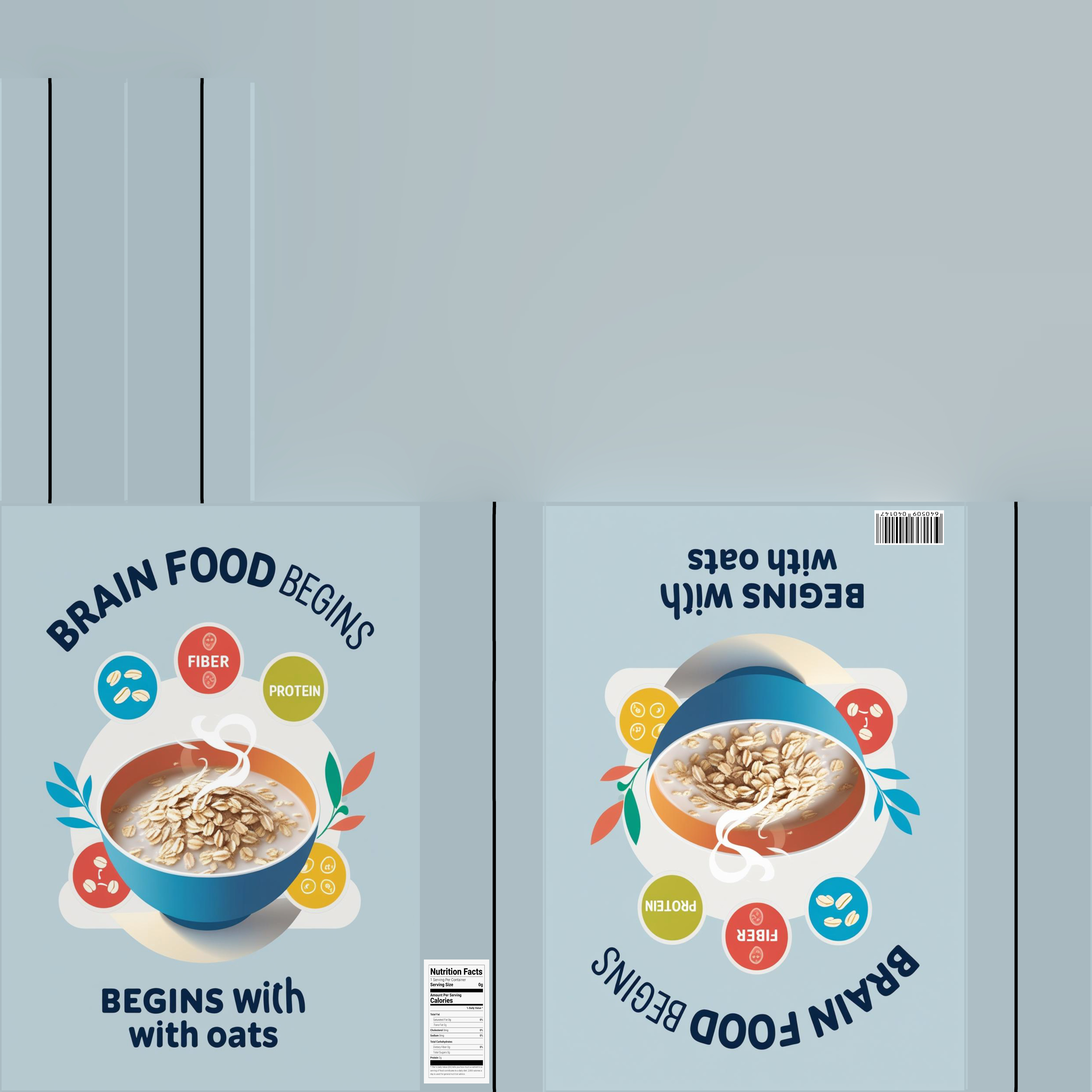 Dry breakfast and cereal-Instant Oatmeal-GAME READY PBR Low-poly 3D model_16