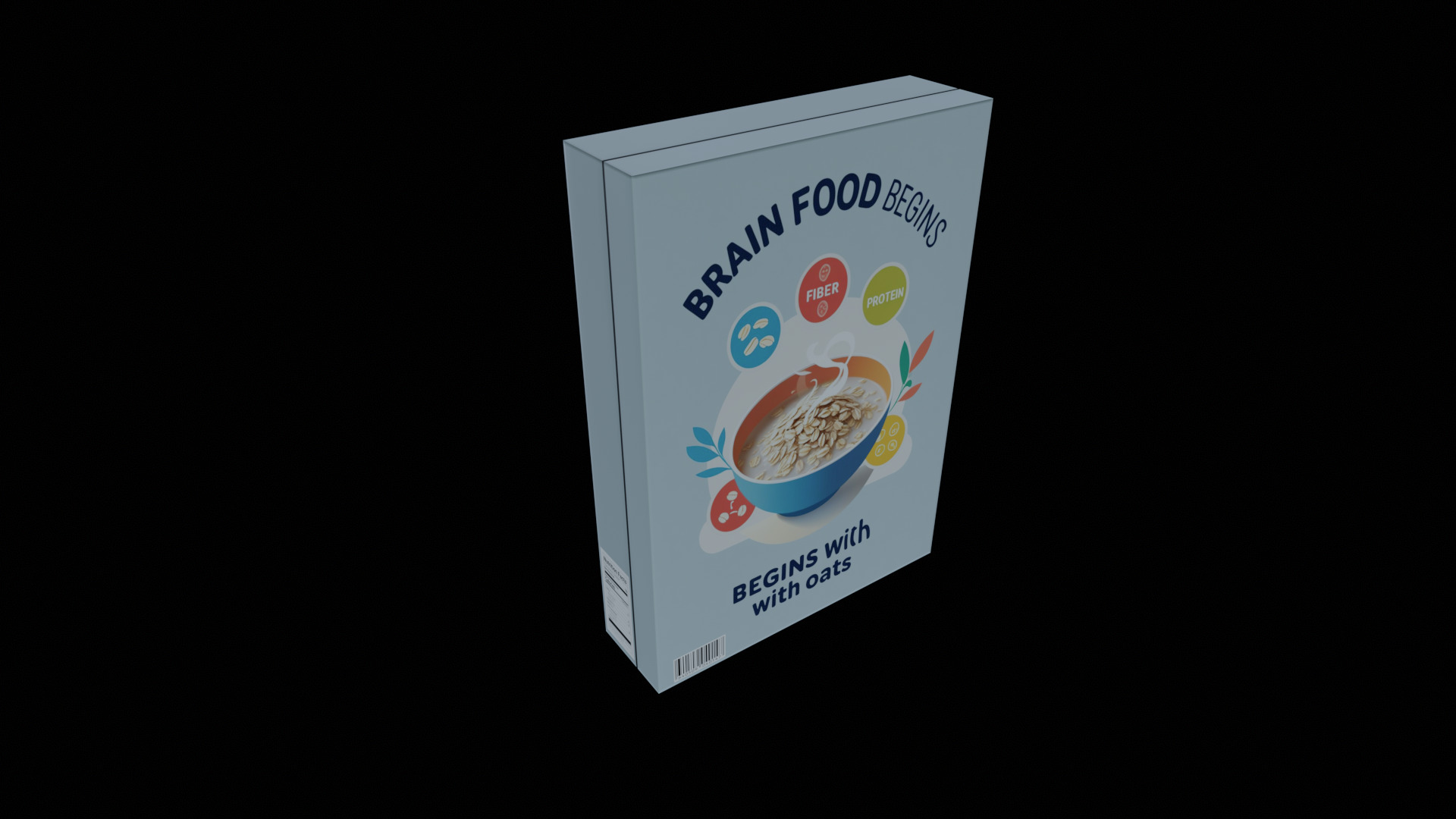 Dry breakfast and cereal-Instant Oatmeal-GAME READY PBR Low-poly 3D model_2