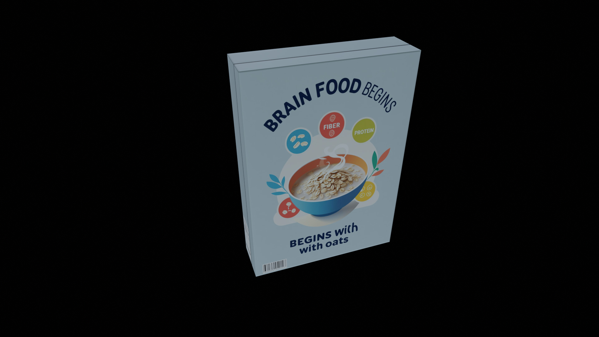 Dry breakfast and cereal-Instant Oatmeal-GAME READY PBR Low-poly 3D model_3