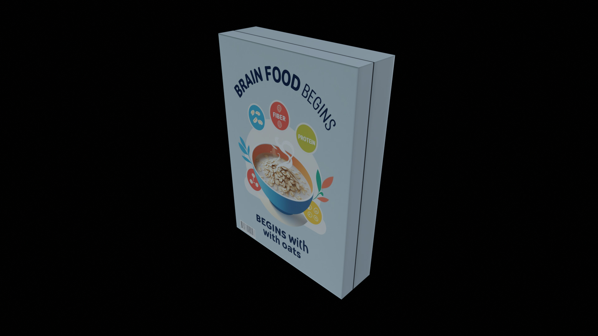 Dry breakfast and cereal-Instant Oatmeal-GAME READY PBR Low-poly 3D model_5