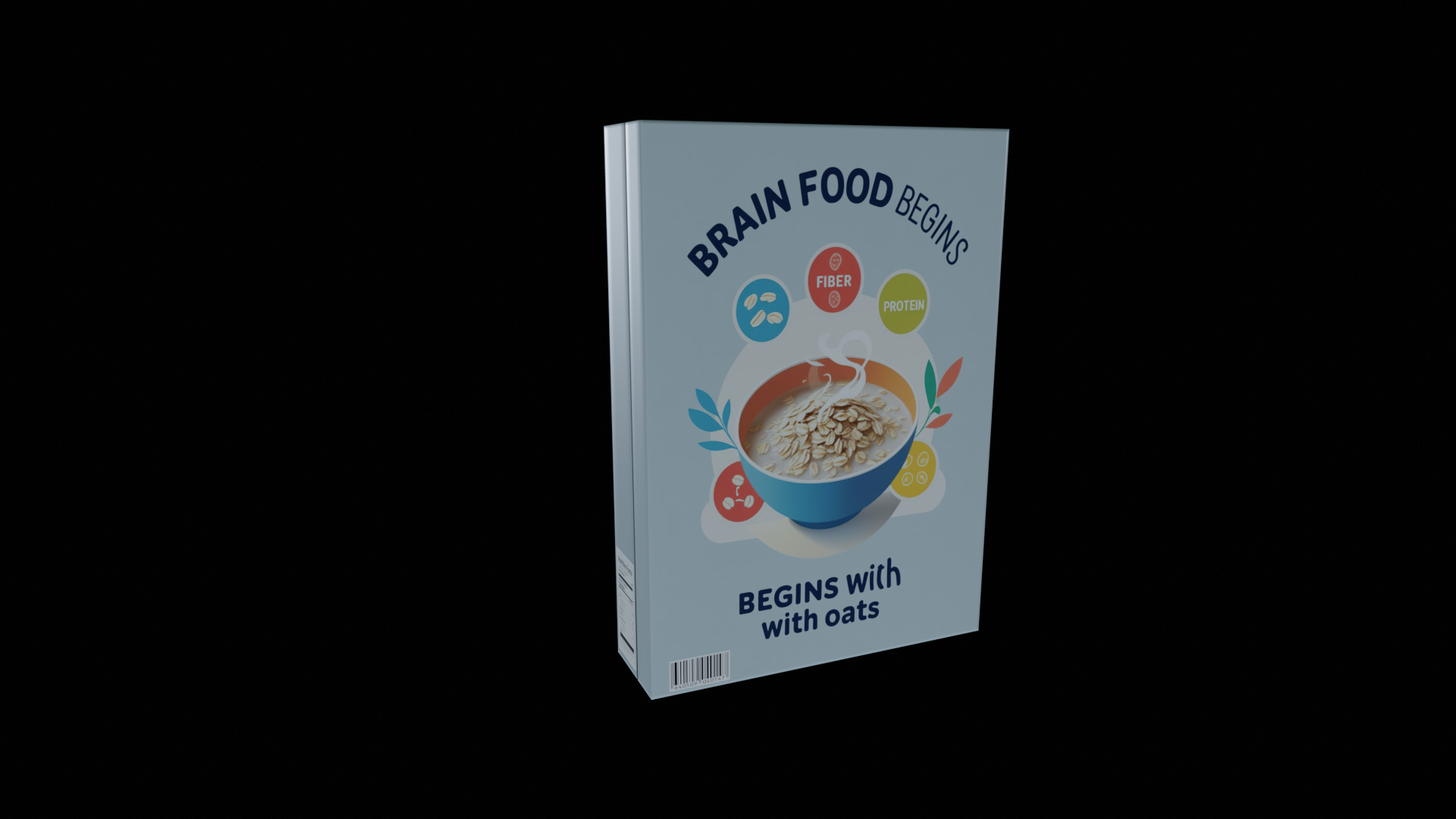 Dry breakfast and cereal-Instant Oatmeal-GAME READY PBR Low-poly 3D model_11