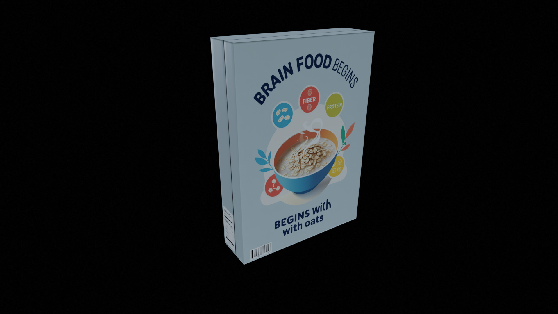 Dry breakfast and cereal-Instant Oatmeal-GAME READY PBR Low-poly 3D model_9