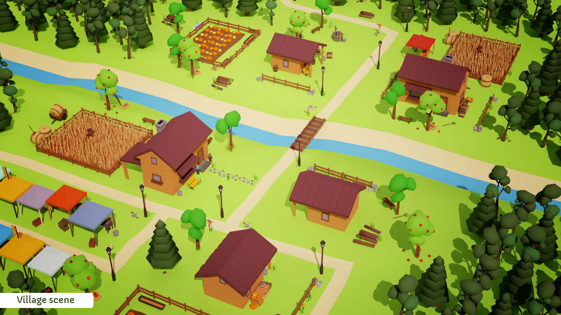 Farm asset pack Low-poly 3D model_9