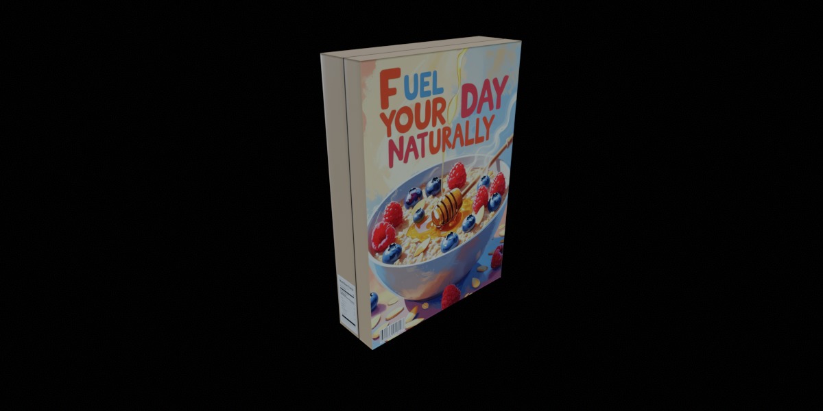 Dry breakfast and cereal-Instant Oatmeal-GAME READY PBR Low-poly 3D model_13