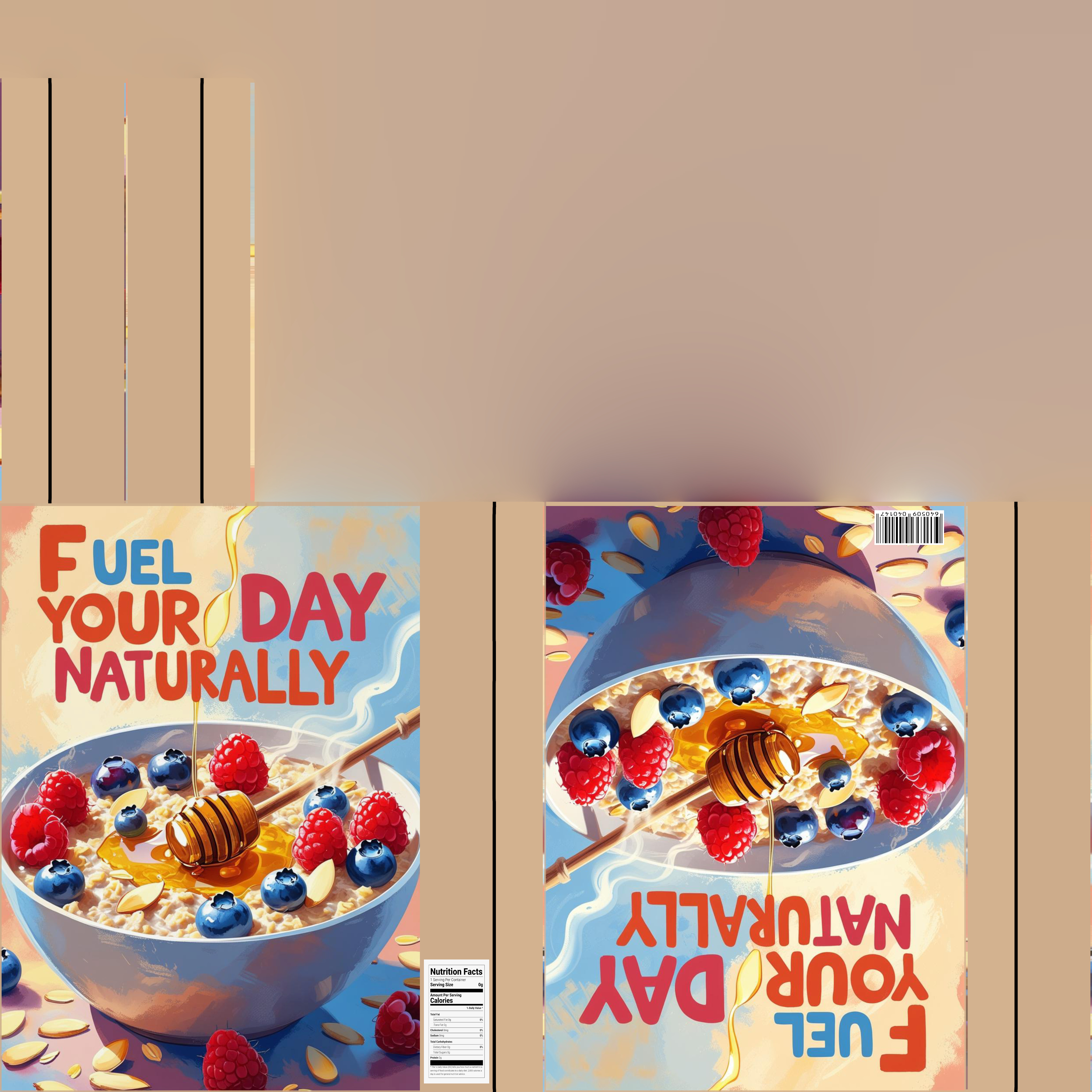 Dry breakfast and cereal-Instant Oatmeal-GAME READY PBR Low-poly 3D model_16