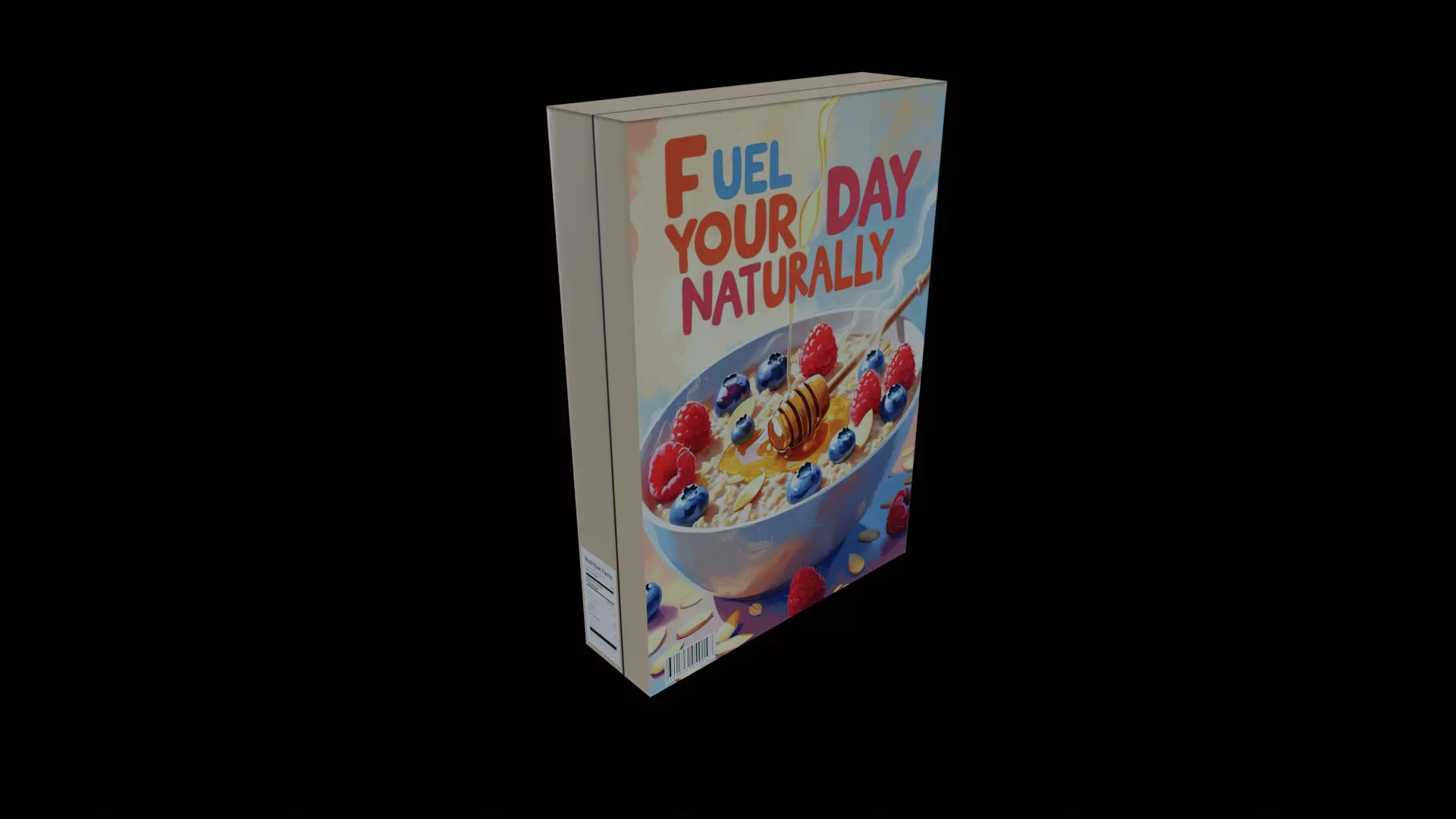 Dry breakfast and cereal-Instant Oatmeal-GAME READY PBR Low-poly 3D model_0
