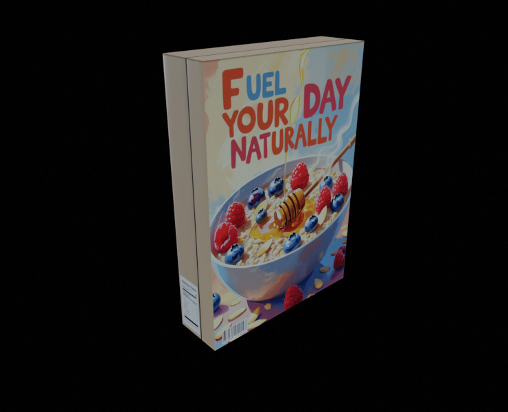 Dry breakfast and cereal-Instant Oatmeal-GAME READY PBR Low-poly 3D model_14