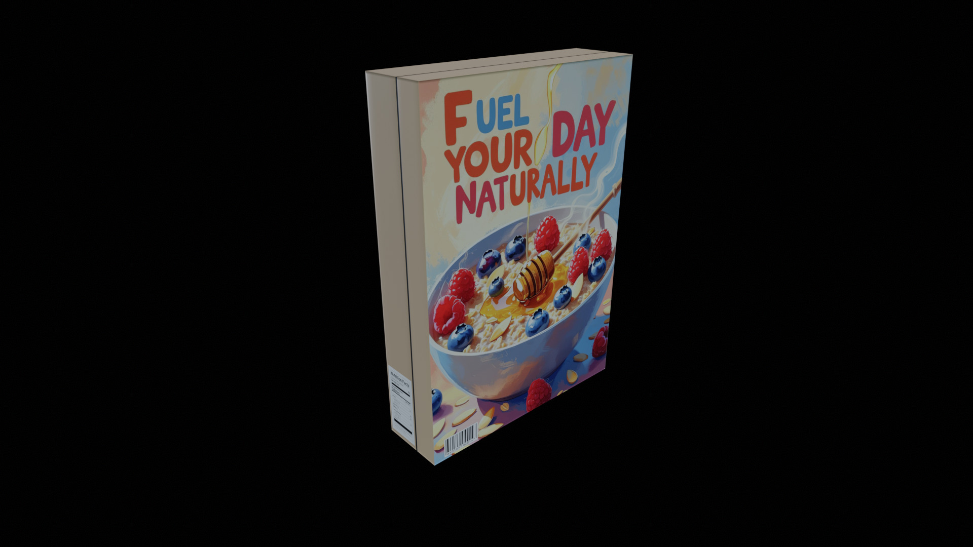Dry breakfast and cereal-Instant Oatmeal-GAME READY PBR Low-poly 3D model_2