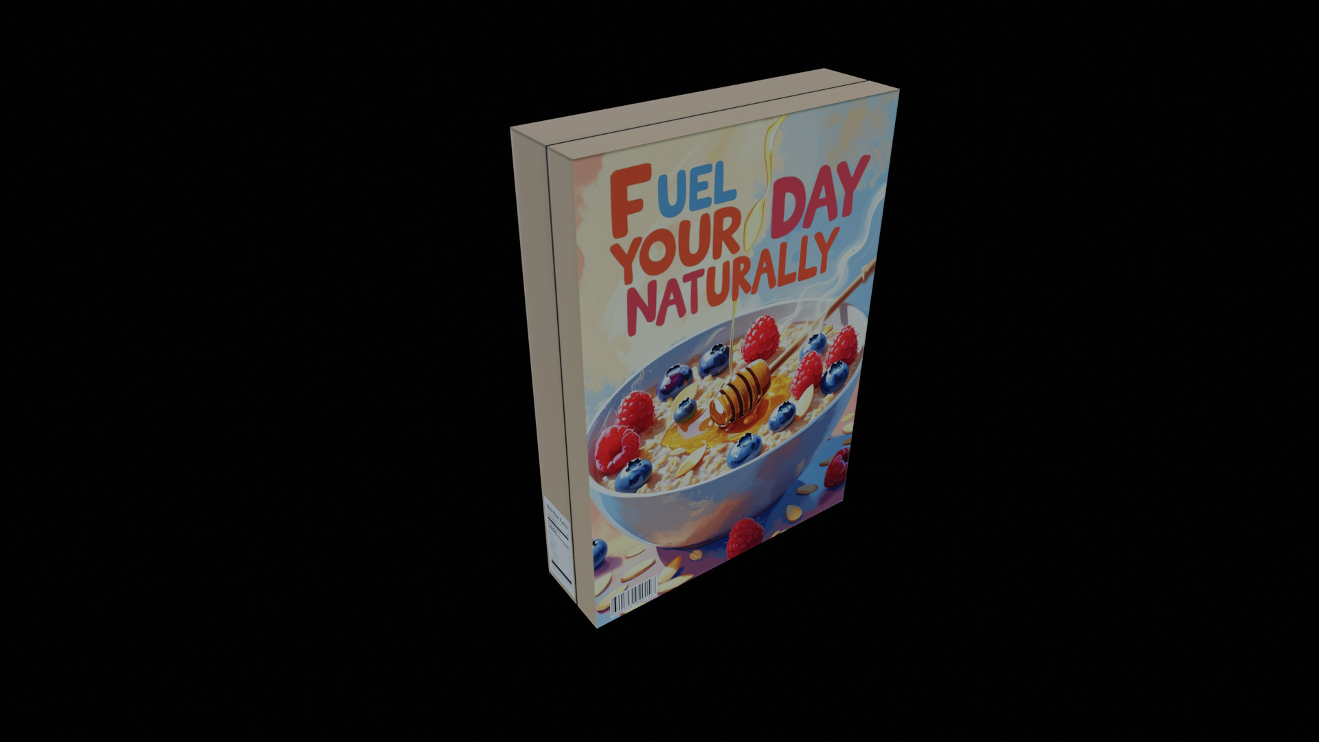 Dry breakfast and cereal-Instant Oatmeal-GAME READY PBR Low-poly 3D model_10