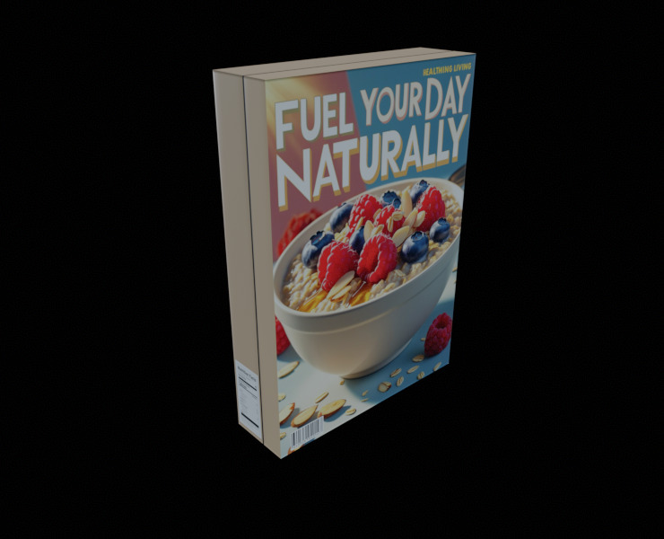 Dry breakfast and cereal-Instant Oatmeal-GAME READY PBR Low-poly 3D model_14