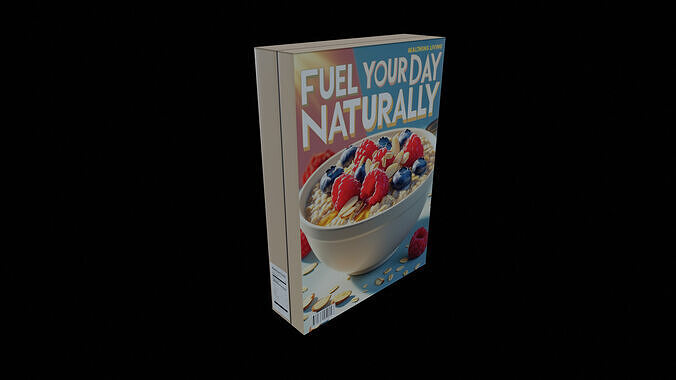 Dry breakfast and cereal-Instant Oatmeal-GAME READY PBR Low-poly 3D model