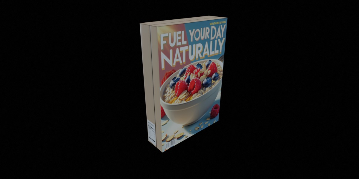 Dry breakfast and cereal-Instant Oatmeal-GAME READY PBR Low-poly 3D model_13