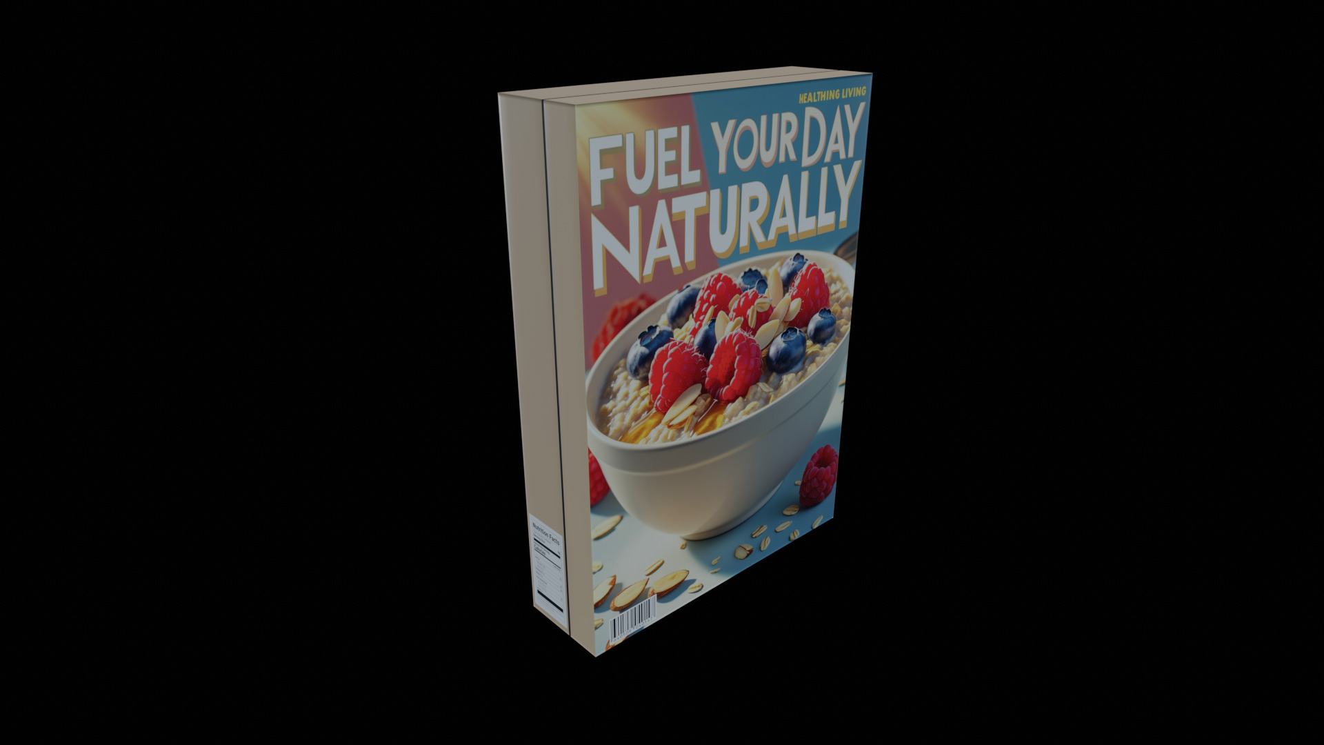 Dry breakfast and cereal-Instant Oatmeal-GAME READY PBR Low-poly 3D model_2