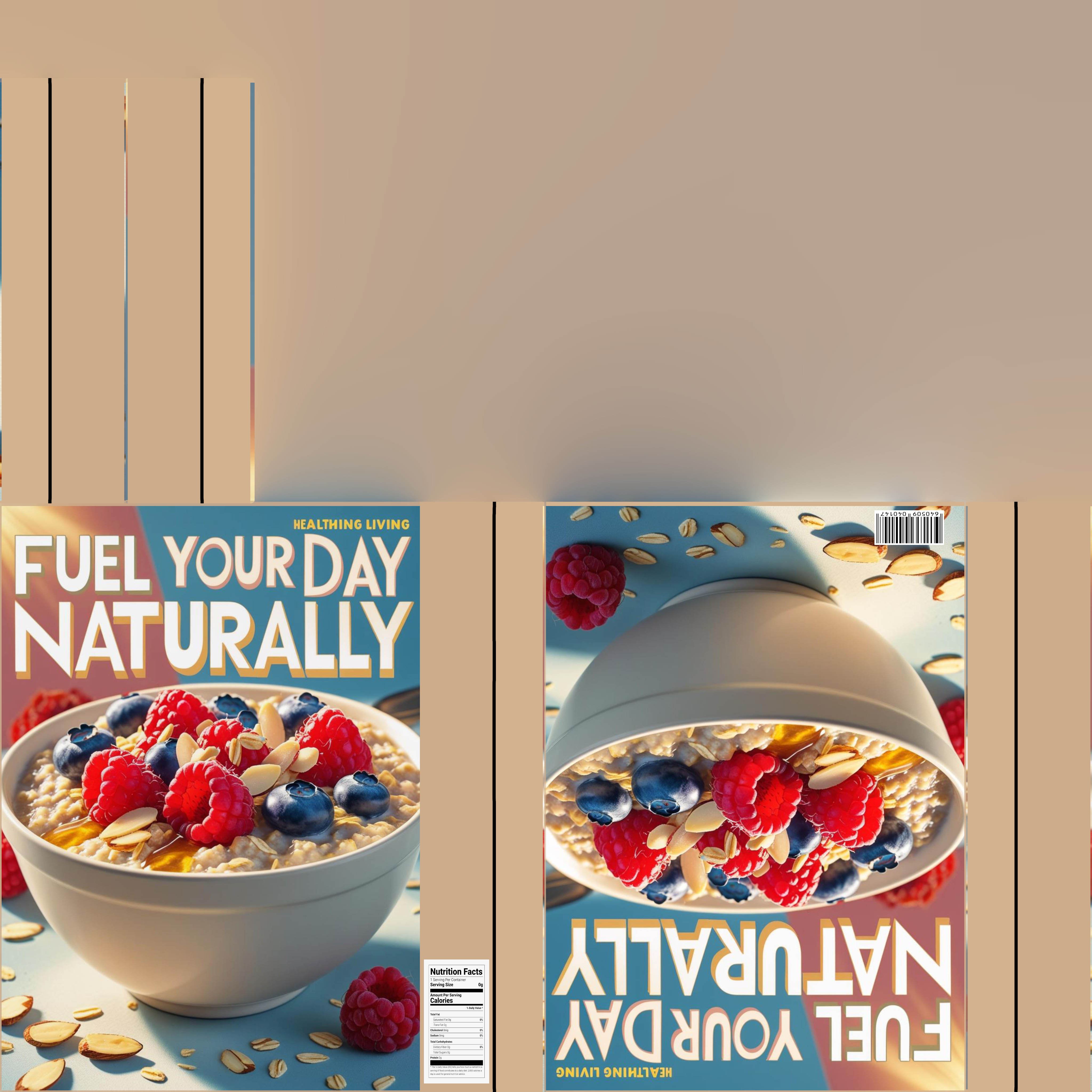 Dry breakfast and cereal-Instant Oatmeal-GAME READY PBR Low-poly 3D model_16
