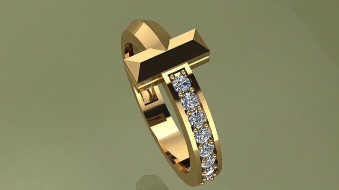 Ring Tiffany 3D print model