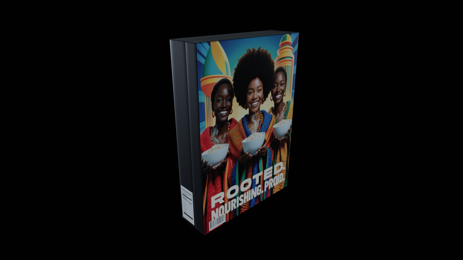 Dry breakfast and cereal-Instant Oatmeal-GAME READY PBR Low-poly 3D model_3