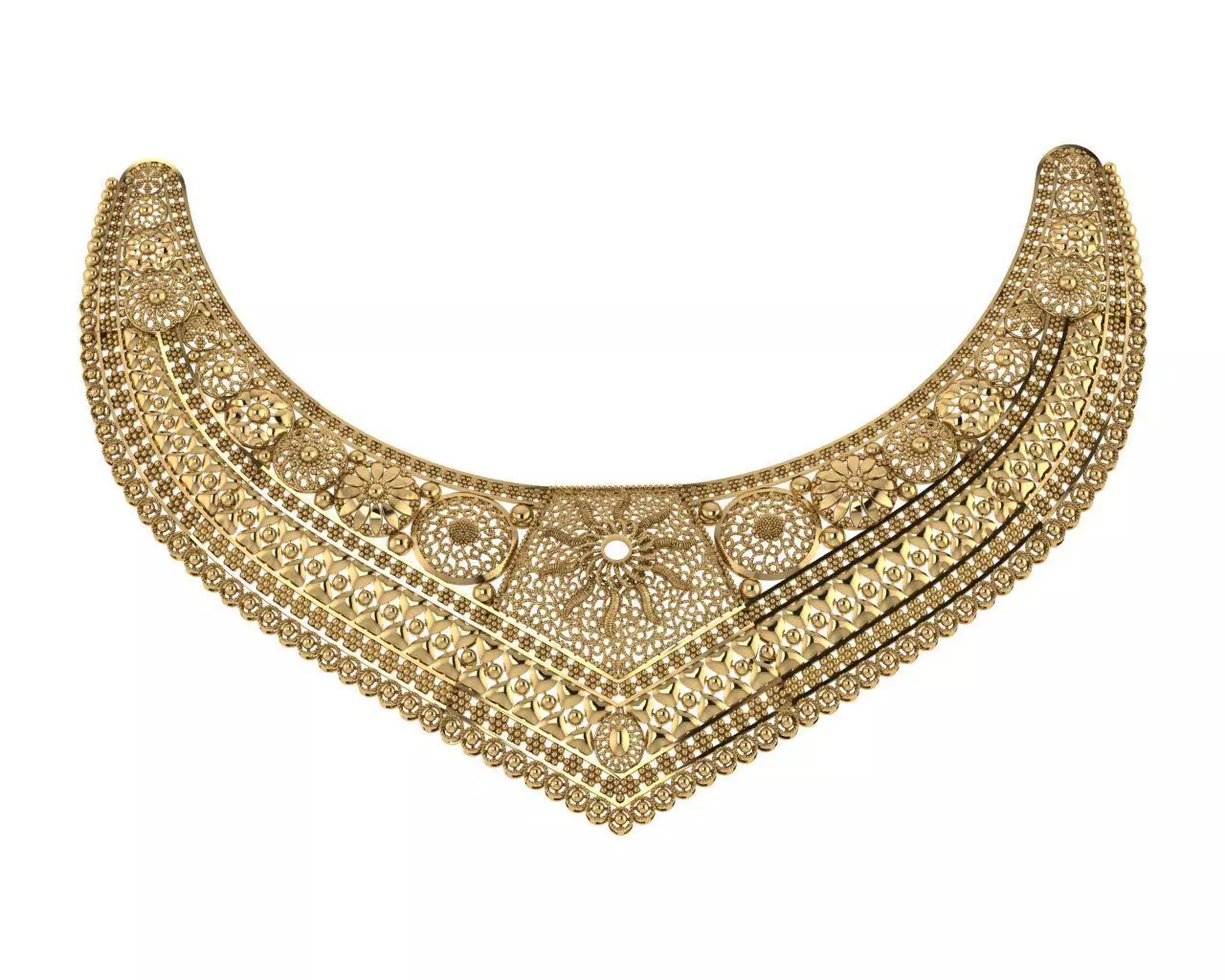Indian Bridal Necklaces 3D print model
