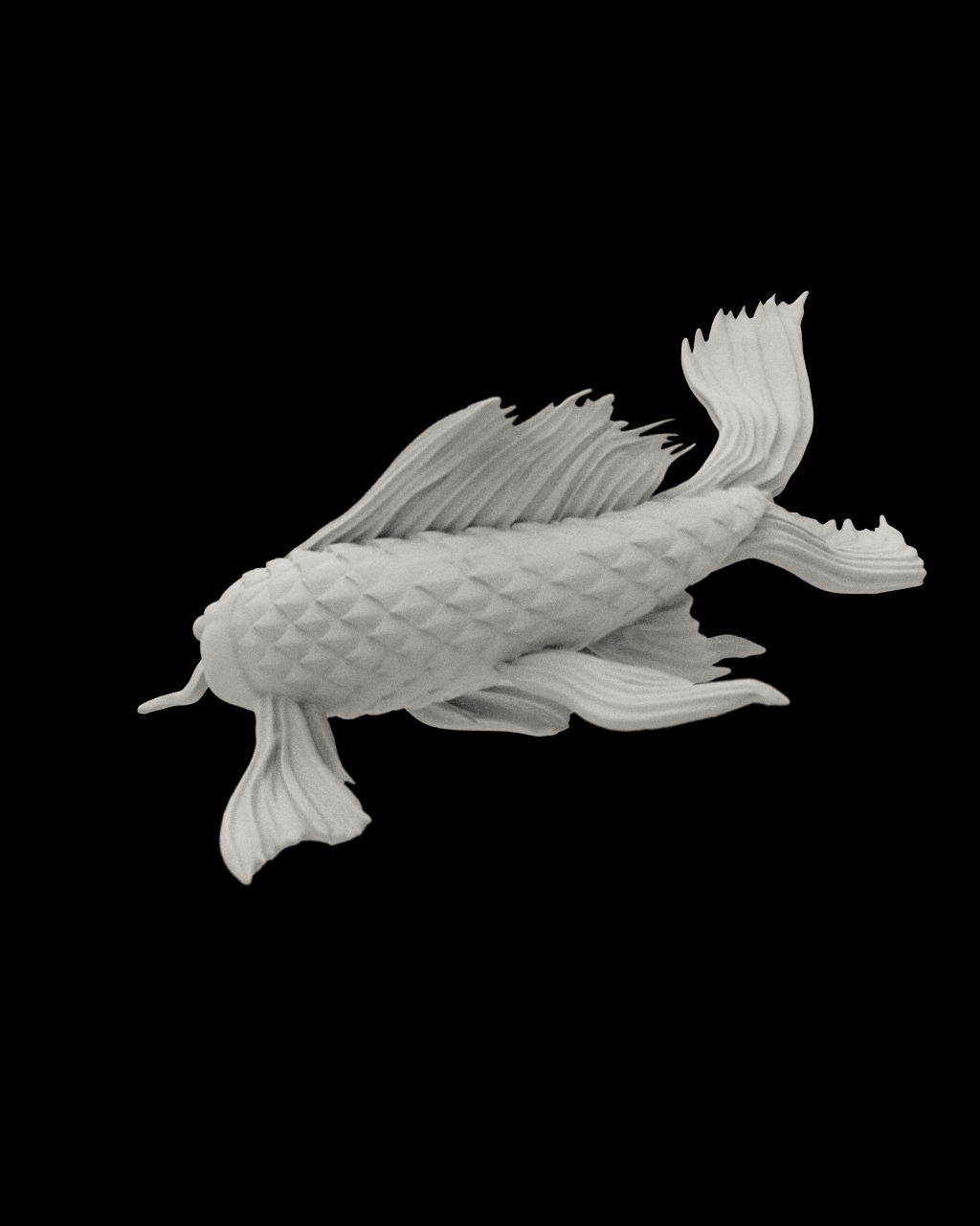 Koi Fish 3D Print Asset 3D print model_5