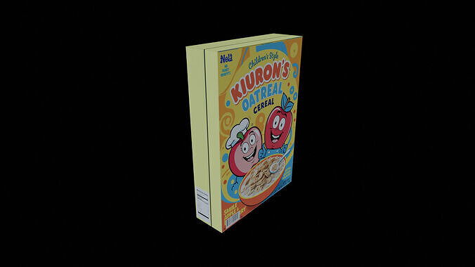 Dry breakfast and cereal-Instant Oatmeal-GAME READY PBR Low-poly 3D model