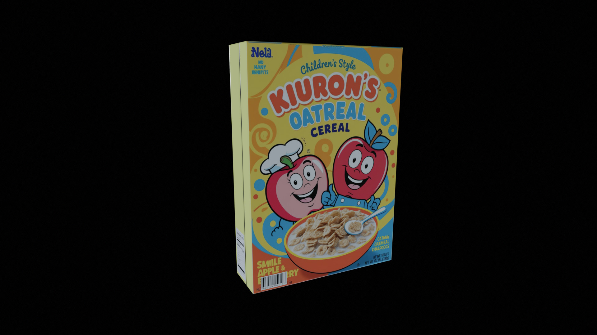 Dry breakfast and cereal-Instant Oatmeal-GAME READY PBR Low-poly 3D model_3