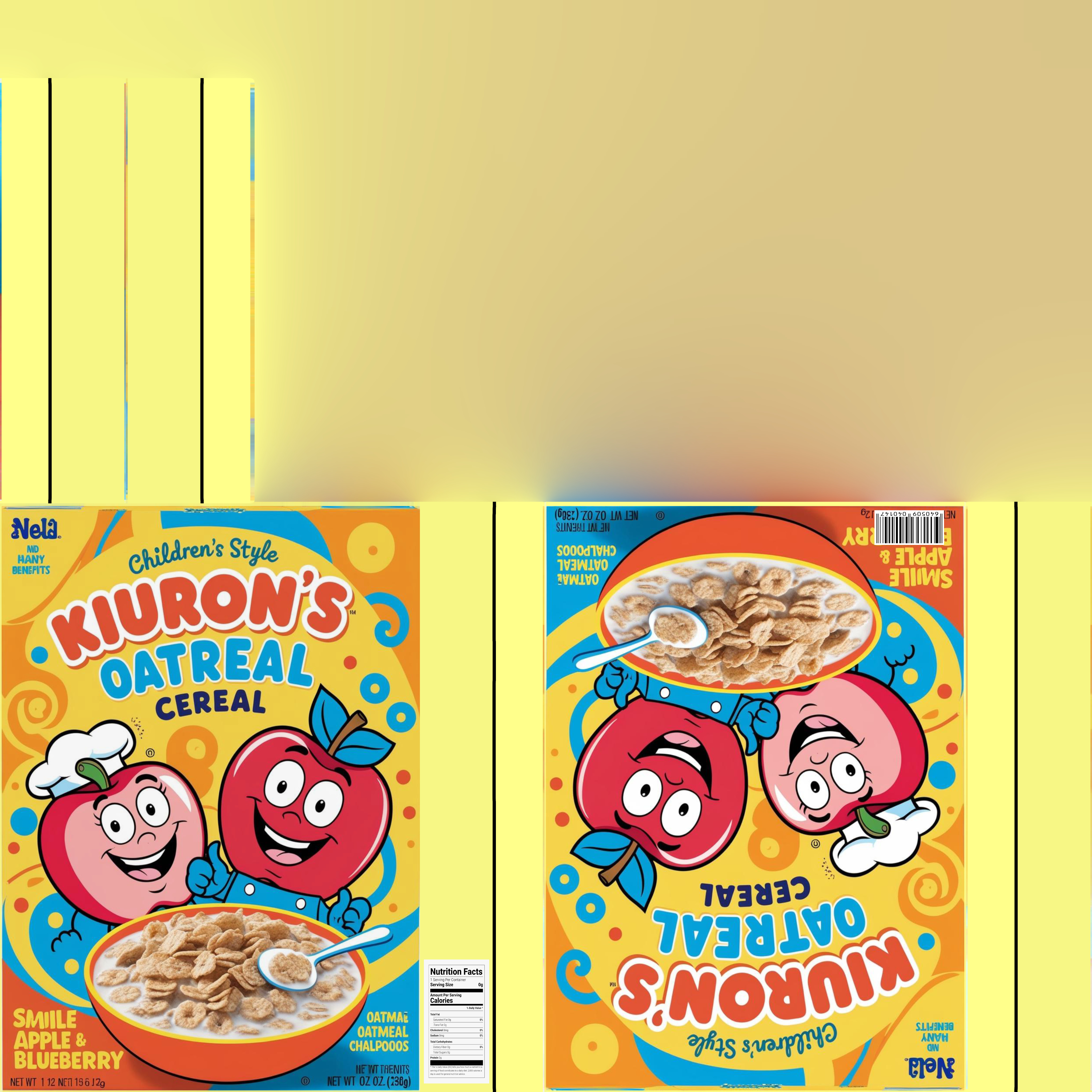 Dry breakfast and cereal-Instant Oatmeal-GAME READY PBR Low-poly 3D model_16