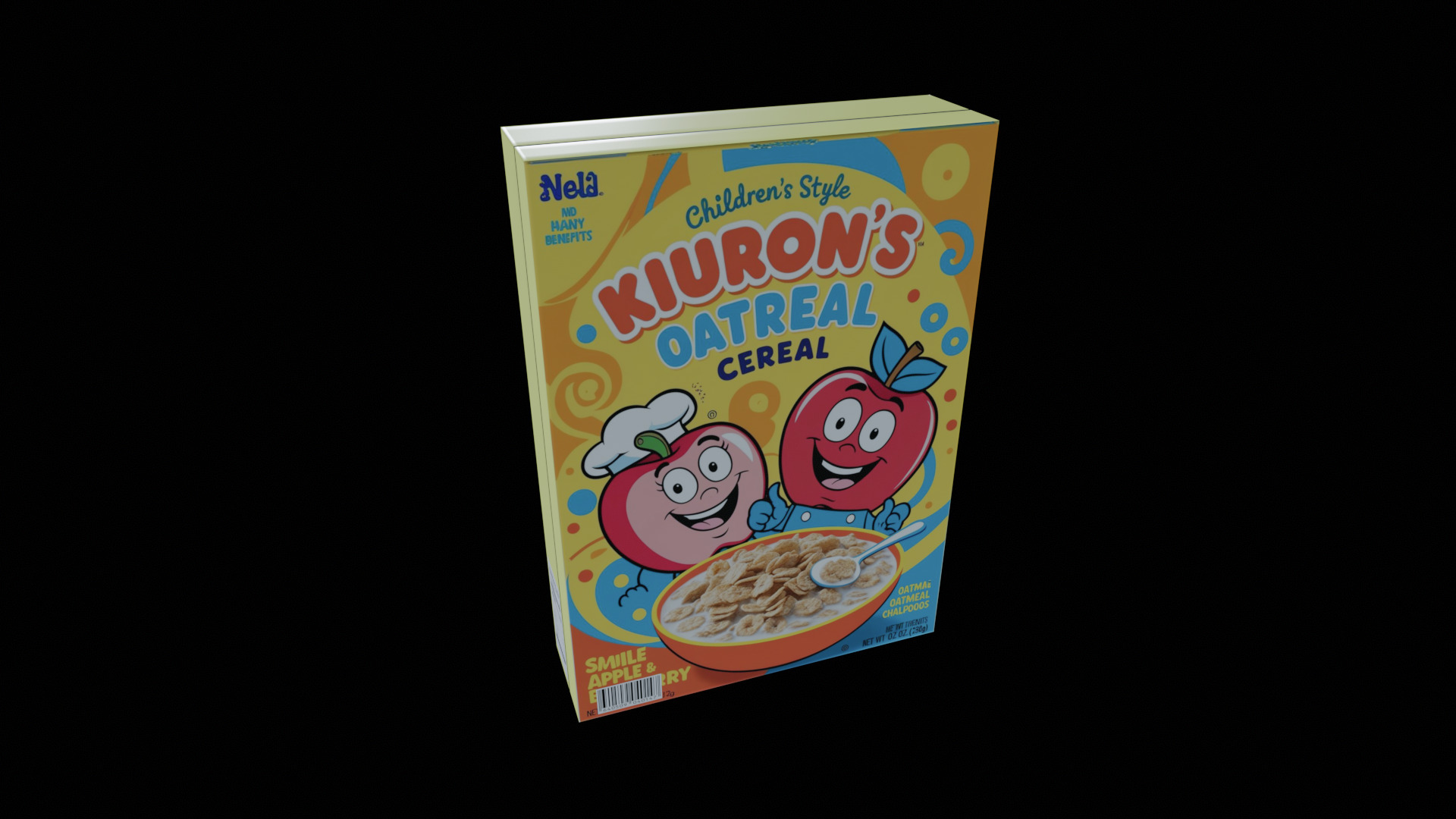 Dry breakfast and cereal-Instant Oatmeal-GAME READY PBR Low-poly 3D model_11