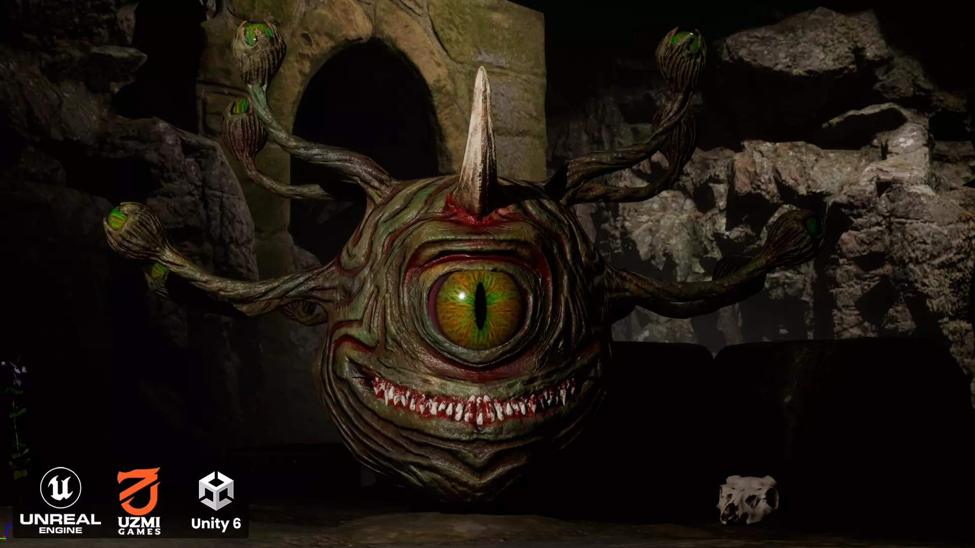 Watcher Low-poly 3D model_0