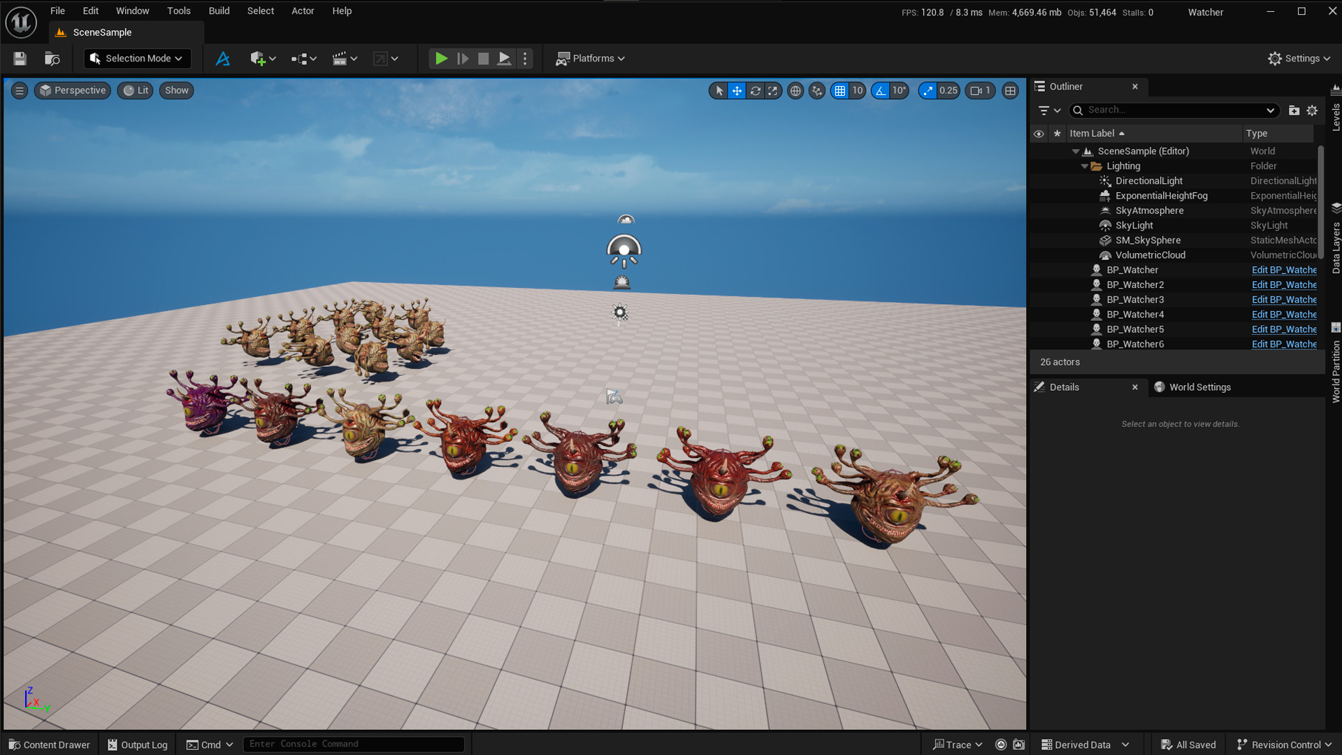 Watcher Low-poly 3D model_1