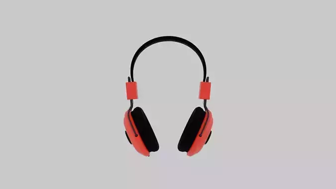 Headphones low poly