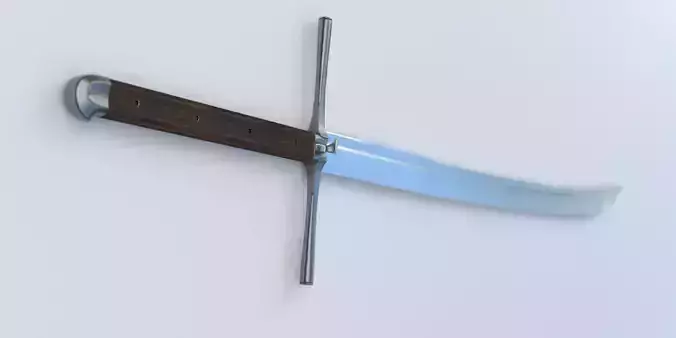 Knecht Kriegsmesser Longsword Low-poly 3D model