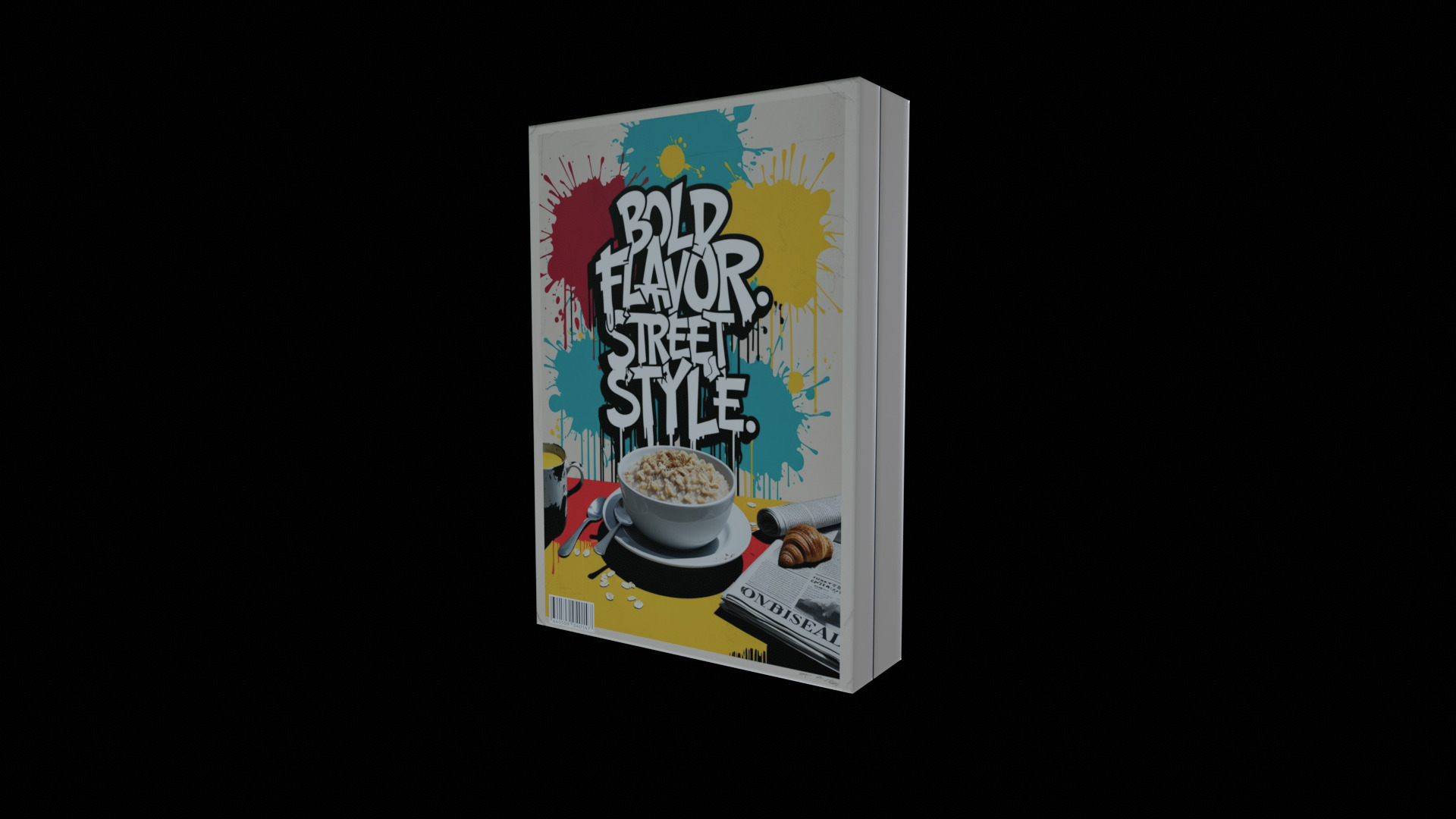 Dry breakfast and cereal-Instant Oatmeal-GAME READY PBR Low-poly 3D model_7