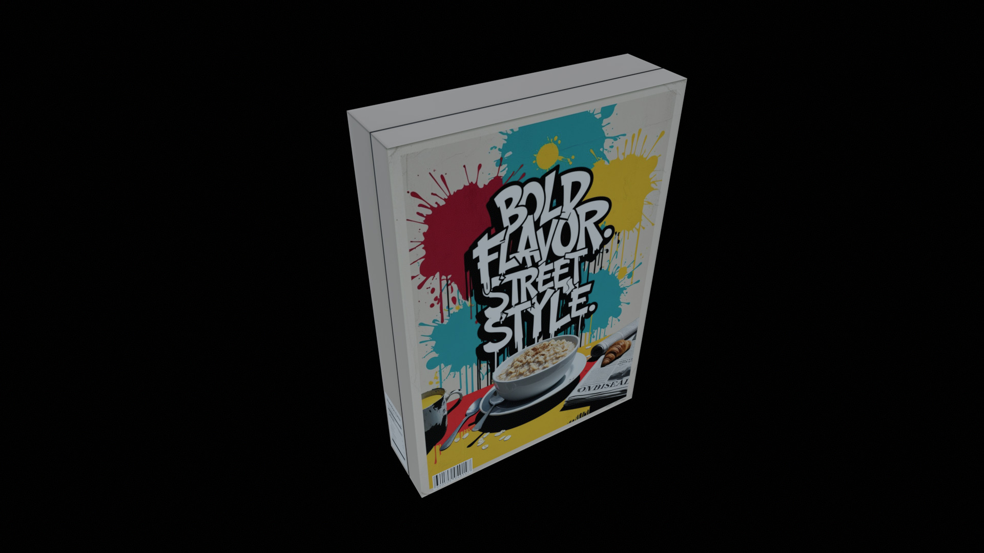 Dry breakfast and cereal-Instant Oatmeal-GAME READY PBR Low-poly 3D model_12