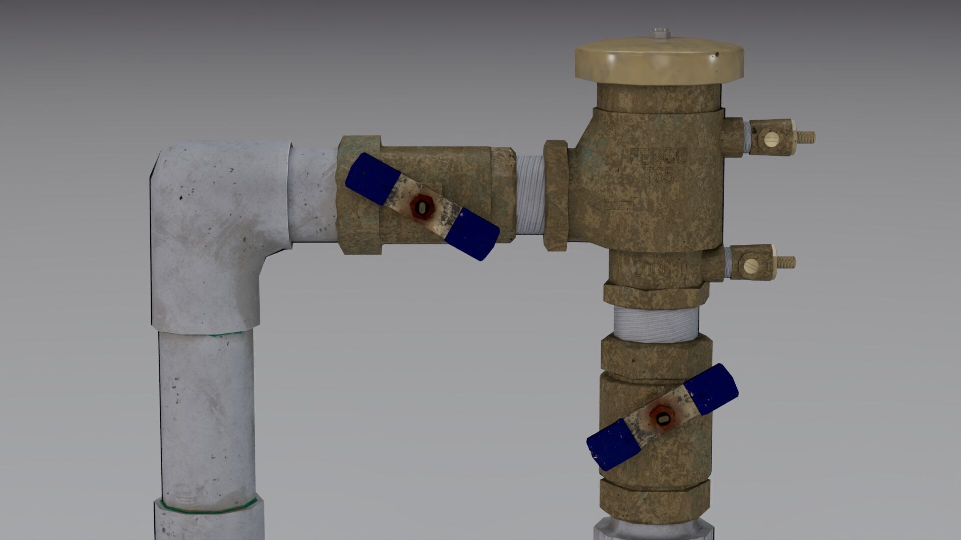 Backflow Preventer Low-poly 3D model_8