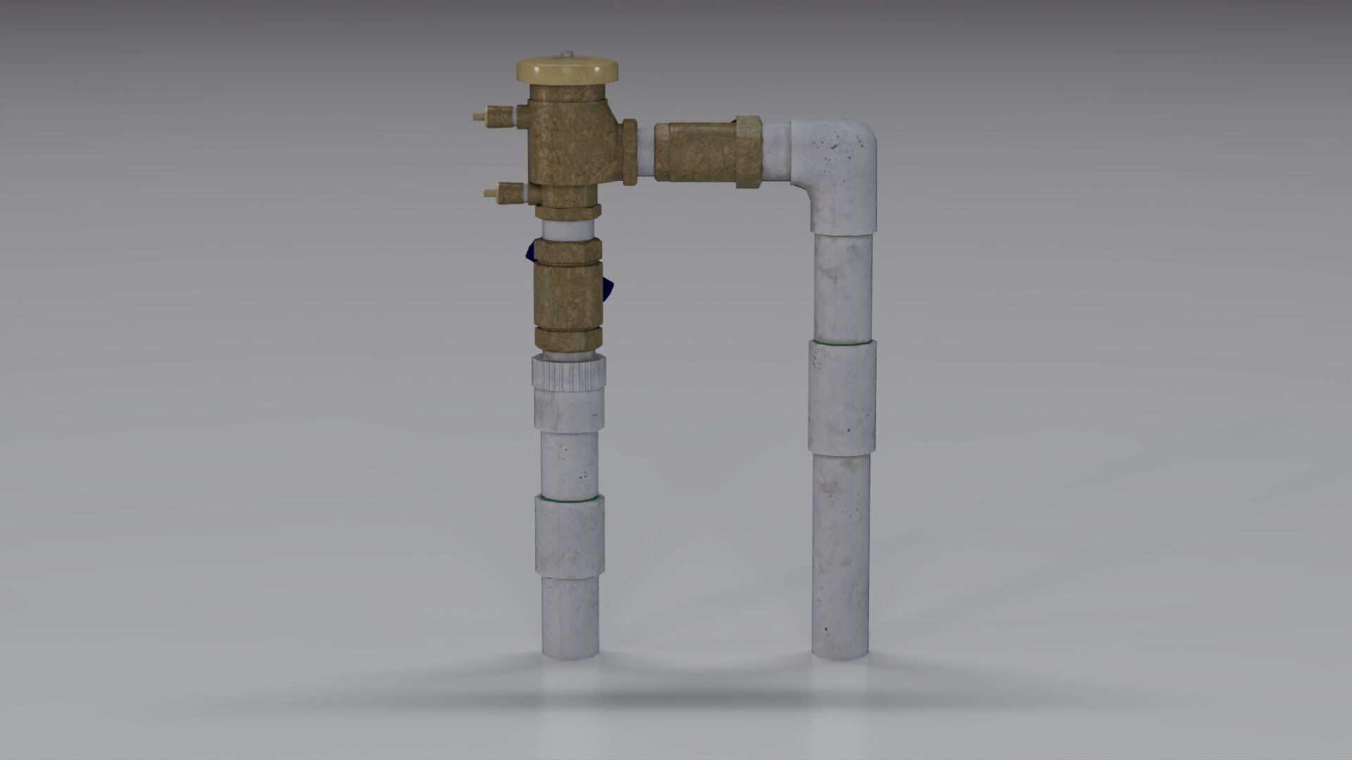 Backflow Preventer Low-poly 3D model_4