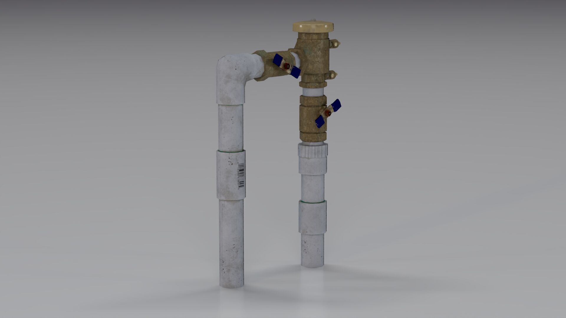 Backflow Preventer Low-poly 3D model_7
