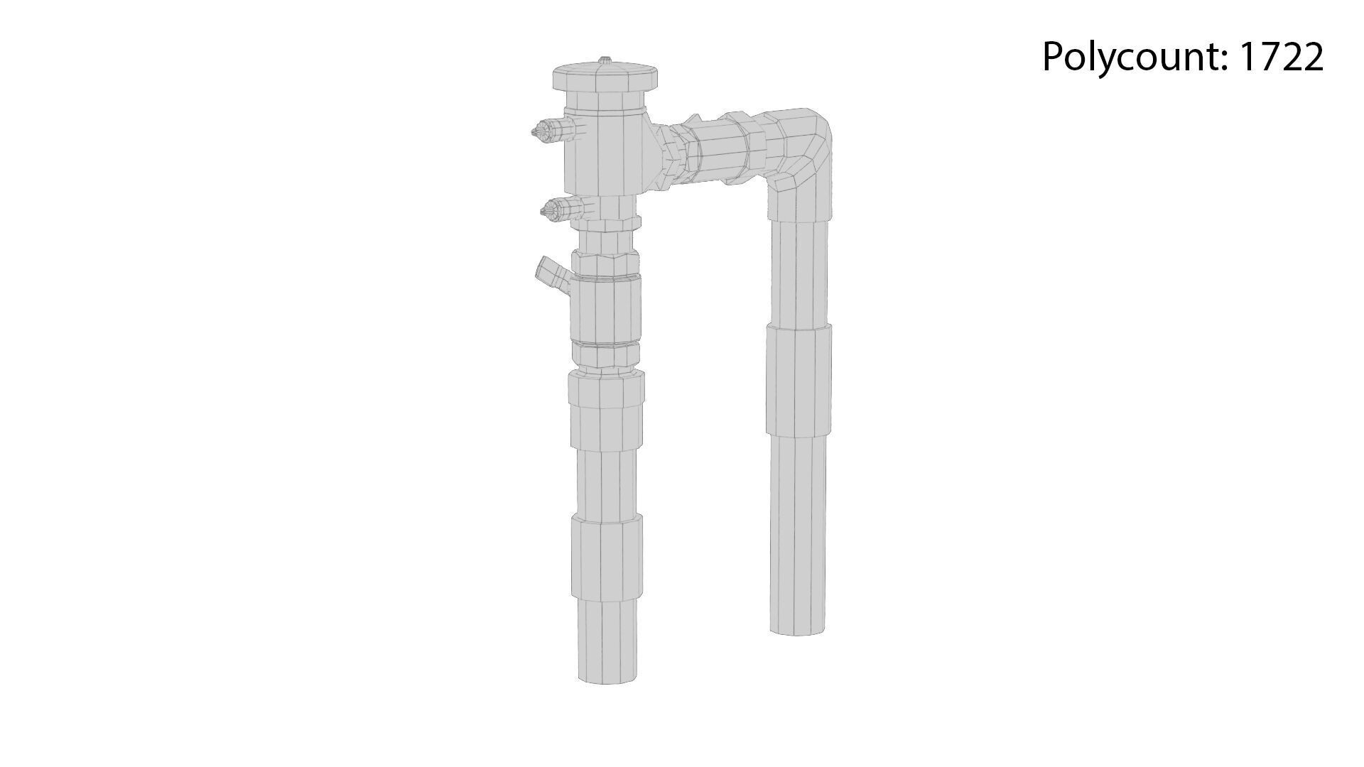 Backflow Preventer Low-poly 3D model_14