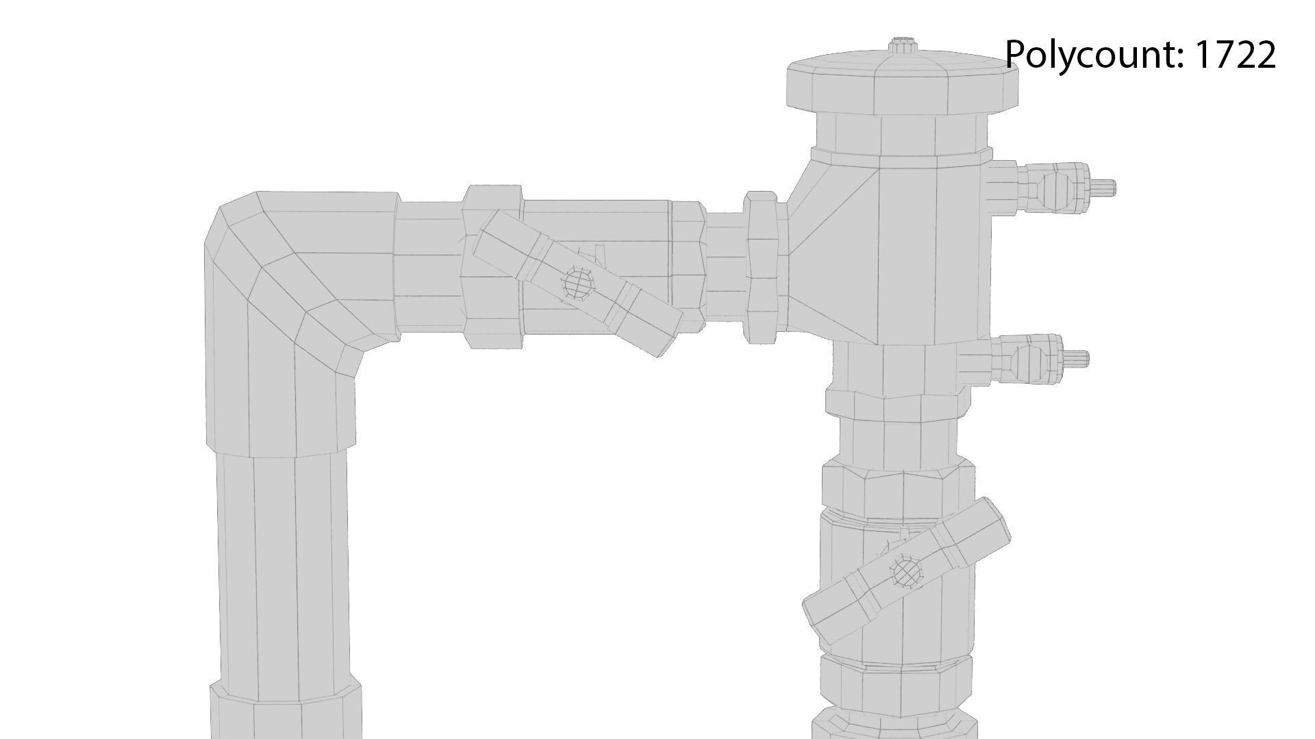 Backflow Preventer Low-poly 3D model_19