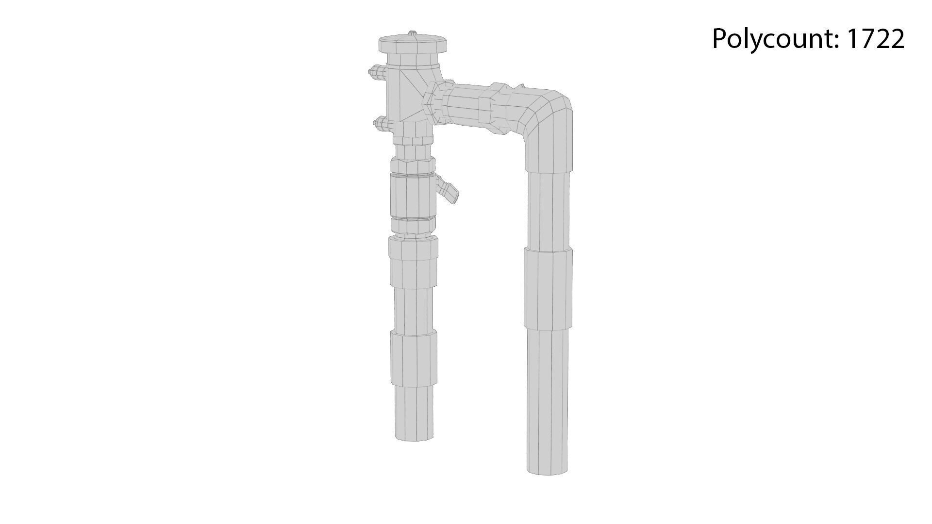 Backflow Preventer Low-poly 3D model_16